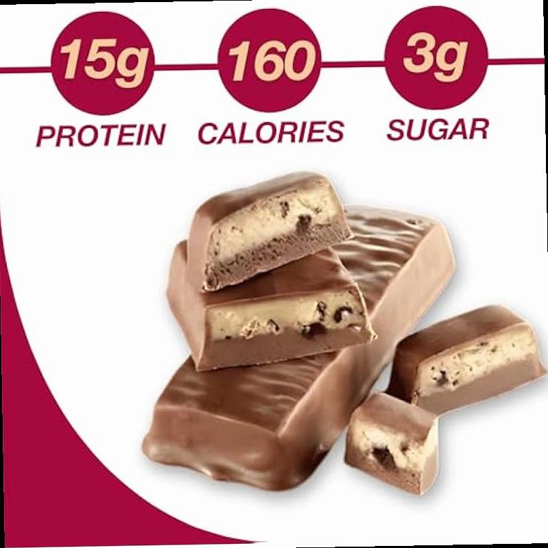 ProtiDIET Cookies and Cream High Protein Bar 15g Protein No Trans Fat Meal Replacement Bars Great Protein Snacks for Adults to Support a Busy and Active Lifestyle 7 Protein Bars Per Box