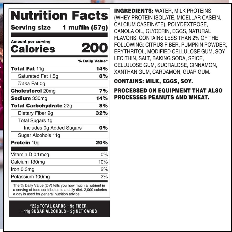 Quest Bake Shop 10g Protein Muffins, Pumpkin, 2.01 oz., 10 pk | High-Protein Pumpkin Muffins for a Nutritious and Satisfying Snack | Each Muffin Contains 10g of Protein to Help Support Muscle Recovery and Keep You Feeling Full Longer | Made with Real Pum